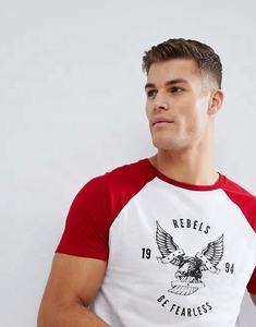 T-shirt à col rond personnalisé surdimensionné pour hommes de grande taille de haute qualité manches raglan tricoté imprimé animal écologique fabriqué - Product Image 6