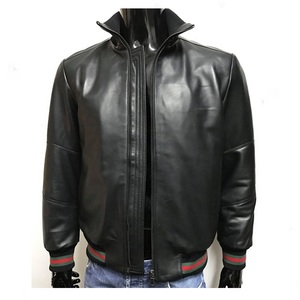 Chaqueta de Cuero Negra Suave, Estilo Motero |   Chaqueta Clásica de Cuero Genuino - Product Image 1