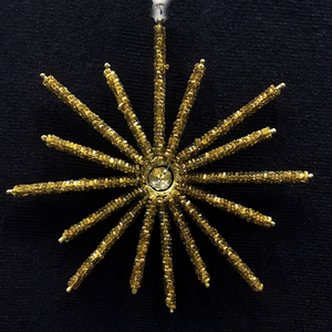 Snow Flakes Rising Sun Yellow Beads - Product Image 1