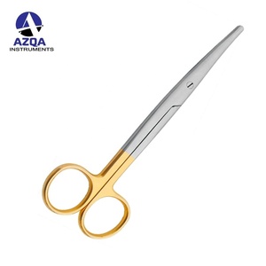 Tesoura cirúrgica dental hegemann, 18cm com/sem borda de corte de carboneto de tungstênio alemão de aço inoxidável - Product Image 2