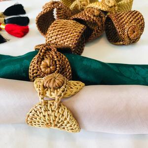 Hand Woven Bamboo Eco-Friendly Napkin Ring Party <b>Table</b> Decoration - Product Image 4