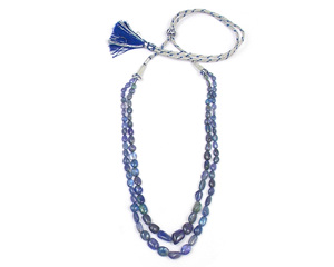 Natural <b>Tanzanite</b> Gemstone Handmade Newly Design Attractive Fashionable Gift for Her Jewelry Beads Strands Necklace - Product Image 1