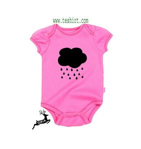 Lindo pelele de bebé con estampado de conejito, manga corta, azul claro, algodón suave, unisex, para otoño, con cierre de botones a presión - Product Image 6