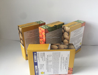 Glanzende Laminering En Reliëf Milieuvriendelijke Recyclebare Papieren Opbergdoos Voor Het Verpakken Van Fruit En Groenten