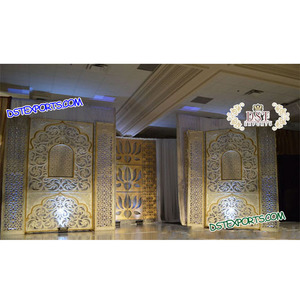Paneles de Fibra Clásicos para Decoración de Escenarios de Boda, Decoraciones Elegantes para el Fondo del Escenario de Boda, Oferta de Año Nuevo, Evento en EE. UU. - Product Image 1