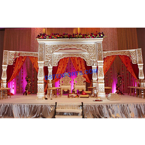Belle fibre blanche Shahi Mandap haut de mariage indien meilleur fabricant et exportateur de Mandap Australie - Product Image 1