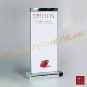 Usine Vertical clair acrylique table menu titulaire en plastique cola A5 acrylique signe titulaire - Product Image 4