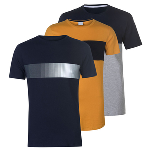 เสื้อยืดผู้ชายผ้าซาตินคอตตอน 100% ระบายอากาศดี ขายดี ผลิตจากโรงงาน ราคาถูก ทรงปกติ ใส่สบายในฤดูร้อน สีพื้น รับสั่งทำสี - Product Image 1