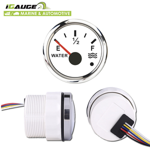 มาตรวัดระดับน้ำสเตนเลสขอบสีขาวกันน้ำขนาด2-1/16 "52มม. สำหรับเรือเดินสมุทรและยานยนต์ - Product Image 2