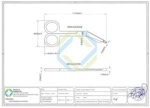 Ciseaux chirurgicaux manuels Source pour bandages, en acier inoxydable, pour usage hospitalier, ciseaux chirurgicaux pour infirmières, certification CE Classe I - Product Image 5