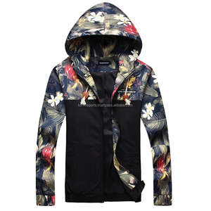 Custom Sublimation Design Printing Men's Casual Hooded Thin Slim Hoodie <b>Coat</b> <b>Zipper</b> up Jacket Windbreaker Outwear - Product Image 1