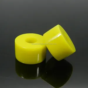 14x8x5mm गोल चिकनी सपाट पीले चाल्सीडोनी बड़े छेद रत्न-गहने बनाने के लिए बीएड