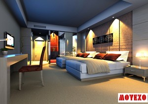 Muebles Modernos de Madera para Dormitorios de Hotel, para Hoteles de 3 a 5 Estrellas - Product Image 2