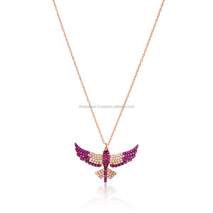 Pendentif en argent Sterling 925 en forme d'oiseau de phénix, vente en gros, bijoux faits à la main, tendance - Product Image 1