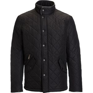Chaqueta Acolchada Negra de Invierno, sin Capucha, de Secado Rápido y Resistente al Viento, Personalizable para Hombre - Product Image 1