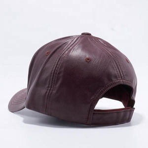 Classic Chocolate Brown Leather Baseball Cap Custom Vintage Sports Hat Stylish Summer Headwear for <b>Men</b> and Women Wholesale - Product Image 2