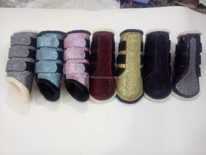 Meilleure vente, sacs à chaussures à fond brillant bon marché, fabrication de tissu, décoration épaisse, paillettes, cuir artificiel, or - Product Image 4