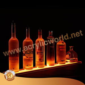 Porte-vin acrylique led pour comptoir d'exposition de vin de bar - Product Image 1