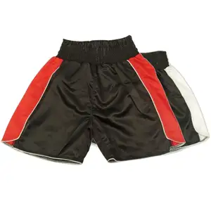 New High Quality Customized Ring Wear Men Boxing Shorts With Side Striped Design For Males