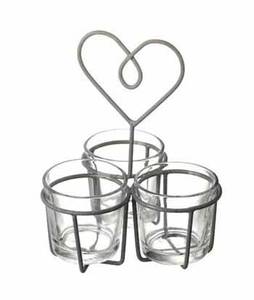 Porte-bougie chauffe-plat en métal blanc de haute qualité pour la décoration du festival de Noël à la maison et au bureau - Product Image 2