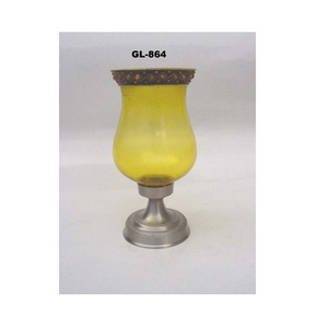 Matt <b>Silver</b> Hurricane Candle <b>Lamp</b> for Party Decoration - Product Image 5