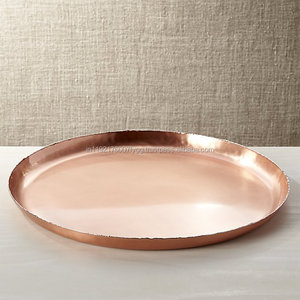 ทองแดงชุบสแตนเลสถาดเสิร์ฟกุหลาบถาดเสิร์ฟทอง - Product Image 3