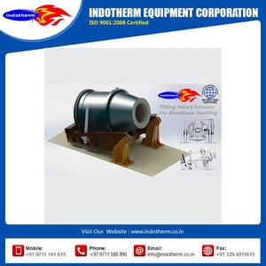 Four rotatif inclinable de fusion en aluminium de 2 tonnes et 4 tonnes de capacité Indotherm disponible avec nouveau moteur et moteur à prix pratique - Product Image 2