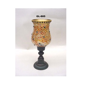 Hurricane Blue Mosaic Candle Holder - Product Image 4