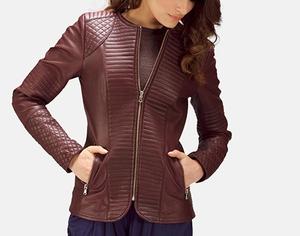 Chaqueta recortada de cuero negro para mujer en moda vintage inspirada en los años 90 perfecta para los amantes del look urbano Street wear - Product Image 5