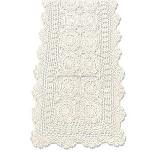 Abordable Table ronde macramé Crochet fait à la main chemin de table corde de coton chemins de table de noël ferme décor à la maison tapis de table - Product Image 5