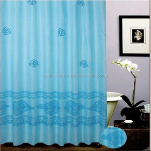 ผ้าม่านพิมพ์ลายดีไซน์หรูหราม่านห้องน้ำผู้จำหน่ายในอินเดีย - Product Image 2