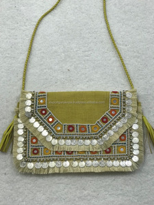Bolso bandolera con cuentas hecho a mano de diseñador indio para mujer, estilo bohemio, gran capacidad, fiesta de compras de noche, ligero - Product Image 3