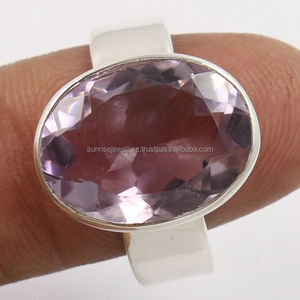 Anillos de Plata de Ley 925 con Piedras Preciosas de Amatista, Todos los Tamaños, Joyería para Bodas y Fiestas, Pedidos Personalizados, Estilo Surtido - Product Image 2