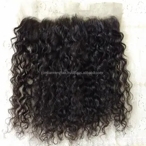 Curly Natural Lace Frontal High Quality Human Hair Raw Cambodian Virgin Unprocessed Curly Natural Wave La