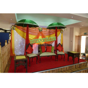 มุสลิมนิกฮา Mehandi เวทีแต่งงานมุสลิม Mehandi เวทีกลางคืน Setuo เวทีแต่งงานเอเชีย - Product Image 1