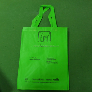 Sac de shopping en PP tissé, couleur personnalisée, avec construction tubulaire et poignées en sangle, fabriqué au Vietnam, Evergreen - Product Image 1