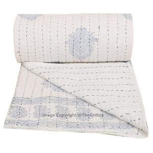 100% algodón indio Boho ropa de cama hecho a mano Rajasthani bloque estampado edredón acolchado patrón colchas para hogar Hotel invierno uso - Product Image 6