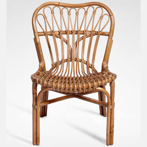 Silla de comedor de ratán natural Muebles para el hogar de estilo moderno para sala de estar y uso al aire libre - Product Image 1