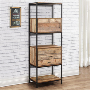 Classic Traditional Industrial Design <b>Bookshelf</b> for Home Furniture Use - Product Image 1