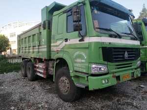 Usado camión volquete howo verde de segunda mano, camiones con buenas condiciones - Product Image 2