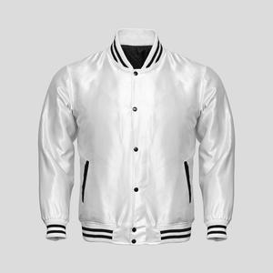 Satin Bomber Versity Jacket Custom Embroidery Silk Satin Varsity <b>Quilted</b> Jacket Baseball Jacket Pakistan - Product Image 5