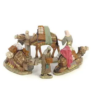 Religious Nativity Figurine House Jesus Christ Mary Statue Figurine Christian Nativity Set Gift Wholesaler Manufacturer