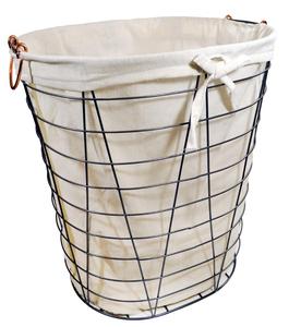 Metal Wire Food Organizer Metal Wire Mesh <b>Basket</b> Storage Bin <b>Baskets</b> with <b>Wood</b> Handle - Product Image 1