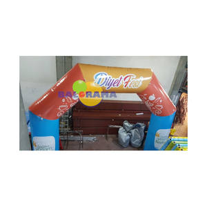 Inflatables de publicité gonflables imprimés colorés de voûte carrée de route de 6m - Product Image 1