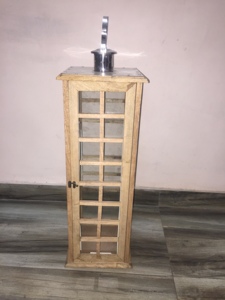 Soporte de luz de té de madera antiguo con soporte de vela elegante superior de Metal plateado para decoración del hogar bodas y Navidad - Product Image 2