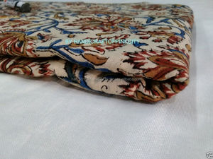 5 Yard Hand Block Printed <span class=keywords><strong>Fabric</strong></span>、100% CottonとNatural Bagru Print生地 - Product Image 4