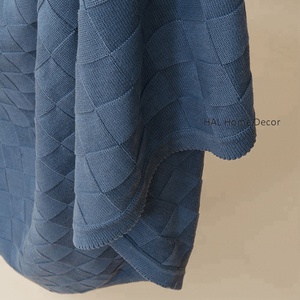 Indio mano de lana tejida tela Stock manta al por mayor mantas de lana de tiro al aire libre Picnic manta de Yoga lanza - Product Image 4