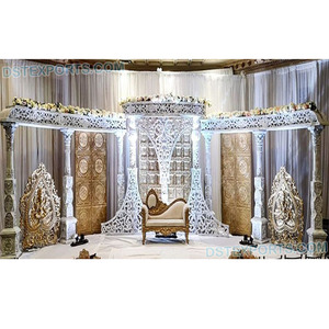 Scène de mariage sur le thème du Grand Maroc, grande scène de mariage asiatique, scène de mariage blanche avec cadres de porte, Australie, États-Unis, Royaume-Uni - Product Image 1