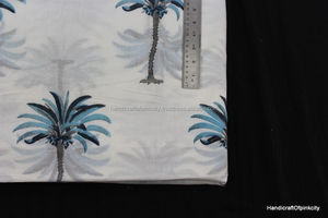 Langandian-tissu en coton à imprimés, 5 yards, design arbre de vie avec palmier - Product Image 6