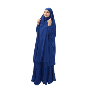 Jilbab deux pièces avec jupe et manches personnalisables Hijab pour femme musulmane de différentes couleurs et styles - Product Image 5